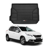 OMAC Premium Bandeja Maletero Alfombrilla para Peugeot 2008 2013-2019 Negro TPE